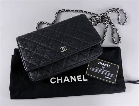 chanel cavier wallet|chanel wallet on chain size.